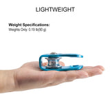 NewDoar Fixed Plate Micro Pulley,26KN CE Certified(26KN Blue 1pcs)