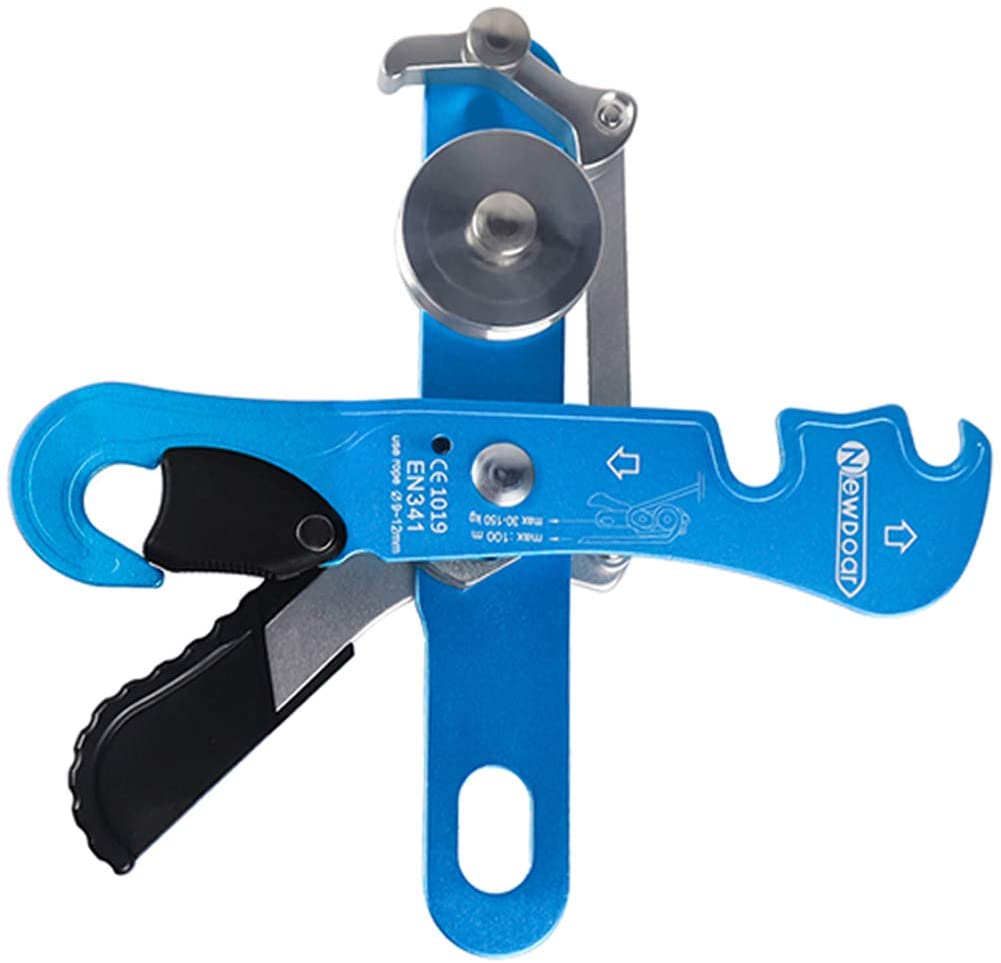 NewDoar Climbing Stop Descender Rappelling Belay for Ropes 9-12mm The Novices for Rescue & Arborist CE Certification