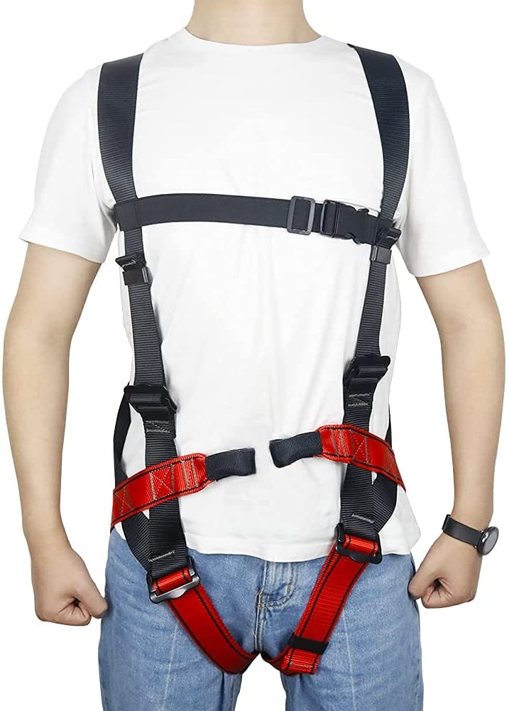 d&d climbing gear NewDoar Climbing Seat Belt Caving Rock Climbing Rappelling Equipment Body(Full Body)