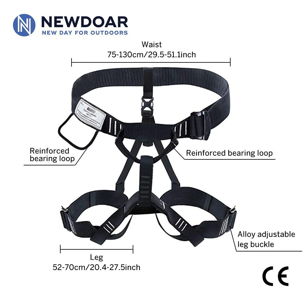 NewDoar Thickness Climbing Harness(Black 2) – newdoar