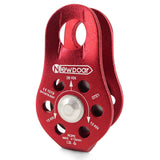 NewDoar Fixed Plate Micro Pulley,26KN CE Certified(26KN Blue 1pcs)