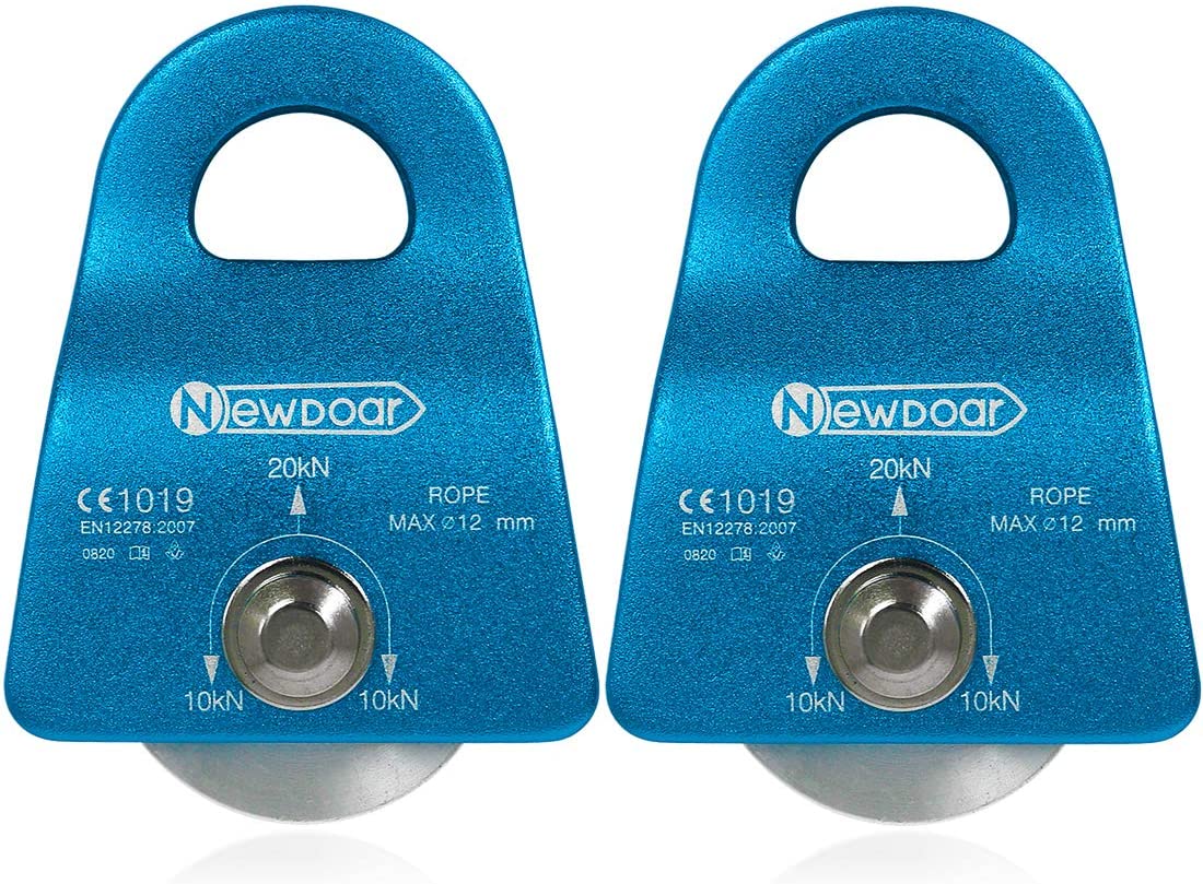 NewDoar CE Certified 20kN Micro Pulley Fixed Side Trolley for