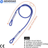 16KN Nylon Prusik Loop,Multipurpose Climbing Rope-Blue