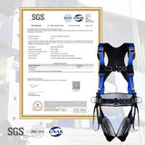 NewDoar Fall Protection Harness, ANSI/OSHA Standards Full Body Roofing Kit