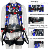 NewDoar Fall Protection Harness, ANSI/OSHA Standards Full Body Roofing Kit