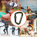 NewDoar Professional CE Certified 30kN-6744lbs Climbing Carabiner-Screwgate/ArmyGreen