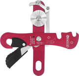 NewDoar Climbing Stop Descender Rappelling Belay for Rope 9-12mm Novices for Rescue-Red