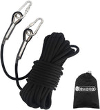 10mm Static Climbing Rope with 2 Steel Hooks Pro