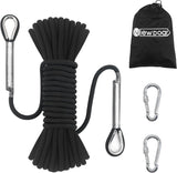 8mm Static Climbing Rope with 2 Steel Hooks