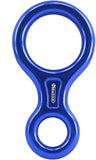 NewDoar 8 Descender Downhill Equipment Rigging Plate 35kN Rescue-Blue