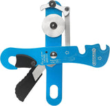 NewDoar Climbing Stop Descender Rappelling Belay for Rope 9-12mm Novices for Rescue-Blue