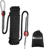 10mm Static Climbing Rope with 2 Steel Hooks