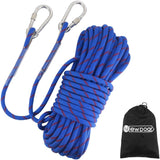 10mm Static Climbing Rope with 2 Steel Hooks Pro