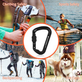 NewDoar Professional CE Certified 30kN-6744lbs Climbing Carabiner-Screwgate/Black