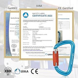 NewDoar 28KN UIAA & CE Certified Auto Climbing Carabiner -Blue 5pcs