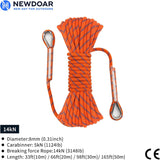 8mm Static Climbing Rope with 2 Steel Hooks