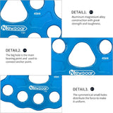 NewDoar Descender Plate 45KN Paw Rigging Plate 8 Holes Rock Climbing Gear