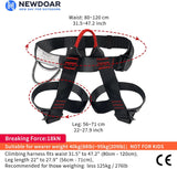 NewDoar CE certified Climbing Harness-Black