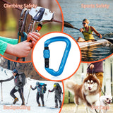 NewDoar Professional CE Certified 30kN-6744lbs Climbing Carabiner-Screwgate/Blue