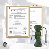 8mm Static Climbing Rope with 2 Steel Hooks