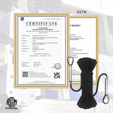 8mm Static Climbing Rope with 2 Steel Hooks