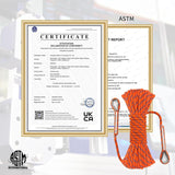 8mm Static Climbing Rope with 2 Steel Hooks