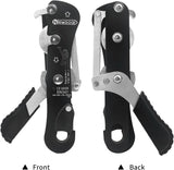 NewDoar Climbing Stop Descender Rappelling Belay for Rope 9-12mm Novices for Rescue-Black