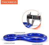 NewDoar 8 Descender Downhill Equipment Rigging Plate 35kN Rescue-Blue