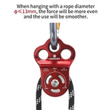 NewDoar 30 KN CE Certified Three Holes Rescue Climbing Pulley