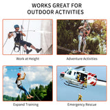 NewDoar 30 KN CE Certified Three Holes Rescue Climbing Pulley