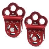 NewDoar 30 KN CE Certified Three Holes Rescue Climbing Pulley