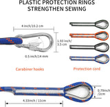 8mm Static Climbing Rope with 2 Steel Hooks