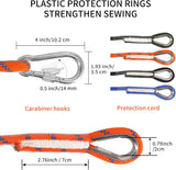 10mm Static Climbing Rope with 2 Steel Hooks Pro