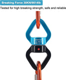 NewDoar 30KN CE Certified Micro Rotator Swivel-Blue & Black