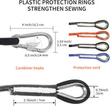 10mm Static Climbing Rope with 2 Steel Hooks Pro