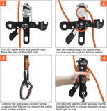 NewDoar Climbing Stop Descender Rappelling Belay for Rope 9-12mm Novices for Rescue-Black