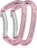 NewDoar Ultra-Light Aluminum Quickdraws Straight Bent Gate