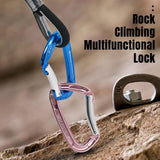 NewDoar Ultra-Light Aluminum Quickdraws Straight Bent Gate
