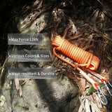 10mm Static Climbing Rope with 2 Steel Hooks