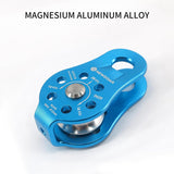 NewDoar Fixed Plate Micro Pulley-Blue,26KN CE Certified(26KN Blue 2pcs)