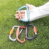 NewDoar 28KN UIAA & CE Certified Auto Climbing Carabiner -Blue 5pcs