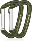NewDoar Ultra-Light Aluminum Quickdraws Straight Bent Gate