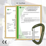 NewDoar Ultra-Light Aluminum Quickdraws Straight Bent Gate