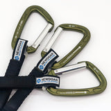 NewDoar Ultra-Light Aluminum Quickdraws Straight Bent Gate