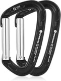 NewDoar Ultra-Light Aluminum Quickdraws Straight Bent Gate