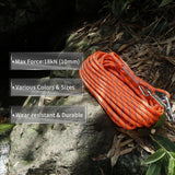 10mm Static Climbing Rope with 2 Steel Hooks Pro