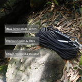 10mm Static Climbing Rope with 2 Steel Hooks Pro