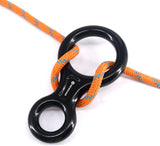 NewDoar 8 Descender Downhill Equipment Rigging Plate 35kN Rescue-Black