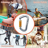NewDoar 28KN UIAA & CE Certified Auto Climbing Carabiner -Grey 1pc