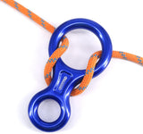 NewDoar 8 Descender Downhill Equipment Rigging Plate 35kN Rescue-Blue